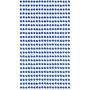 Strasuri din acril pentru make-up, par sau corp cu adeziv SGS019GG Blue Indigo de 3mm 1040 buc 